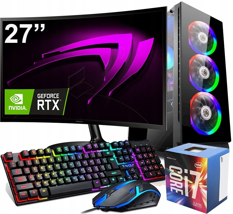 HERNÝ SET I7 32GB RTX 4060 8GB + MONITOR 27